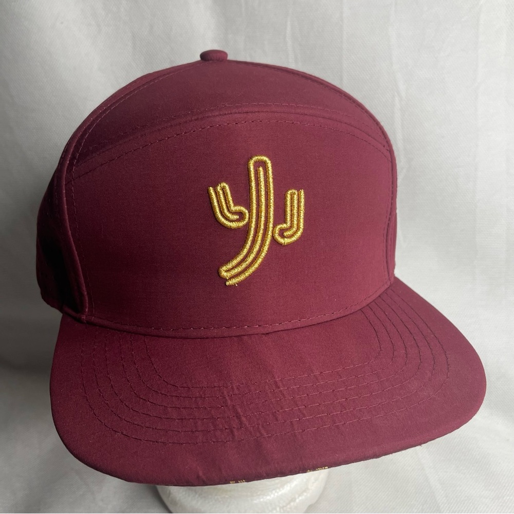 D. Hudson Gold Dancing Cactus Golf Hat Rock the Hud Red Adjustable SnapBack Cap